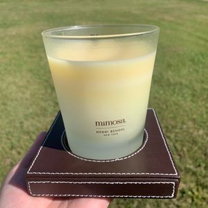 Henri Bendel Faux Leather Candle Holder